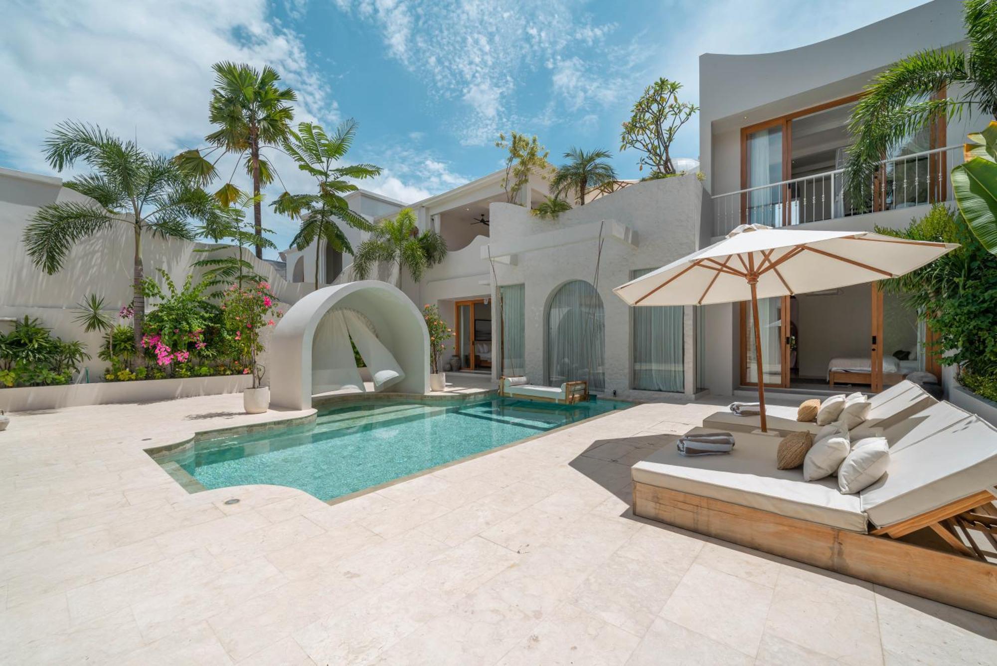 Villa Milana: 5Br Mediterrenean Villa In Canggu المظهر الخارجي الصورة