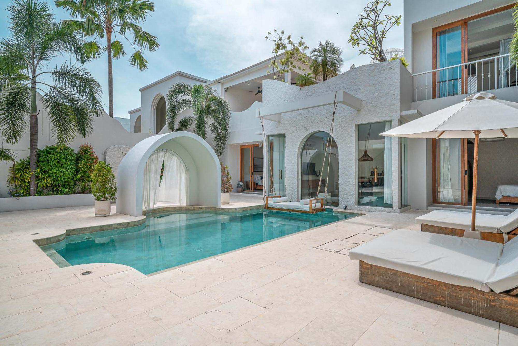 Villa Milana: 5Br Mediterrenean Villa In Canggu المظهر الخارجي الصورة
